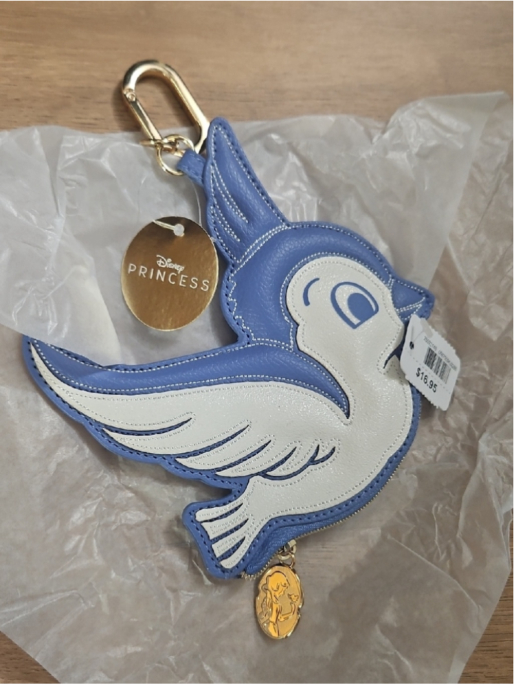 BATH & BODY WORKS X DISNEY PRINCESSES SNOW WHITE BLUE BIRD COIN PURSE NEW